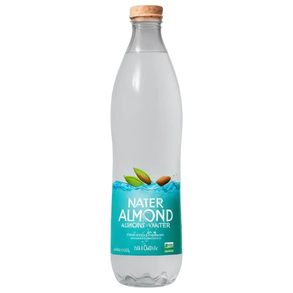 HighQuality-PNG-Image-of-a-Bottle-of-Almond-Water-for-Versatile-Use