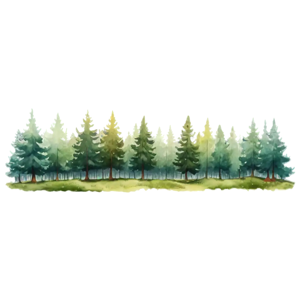 Enhanced-Drawn-Forest-Background-PNG-Image-Ideal-for-Digital-Art-and-Educational-Materials