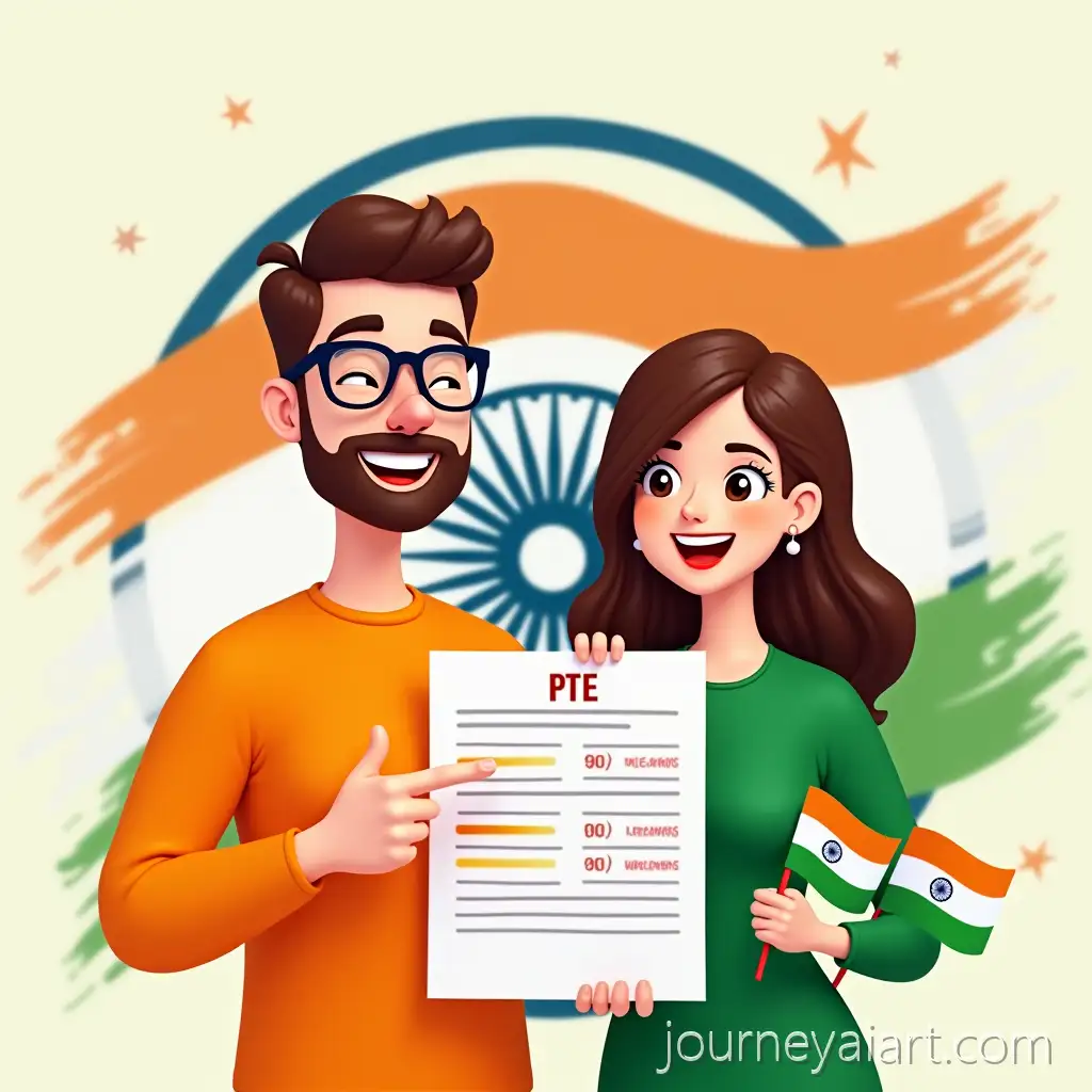 Independence-Day-celebration-imageCheerful-Couple-Celebrating-Indian-Independence-Day-with-Perfect-PTE-Scores