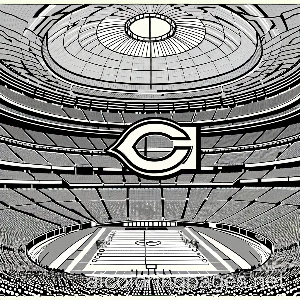 Chicago-Bears-vs-Green-Bay-Packers-Football-Game-Coloring-Page