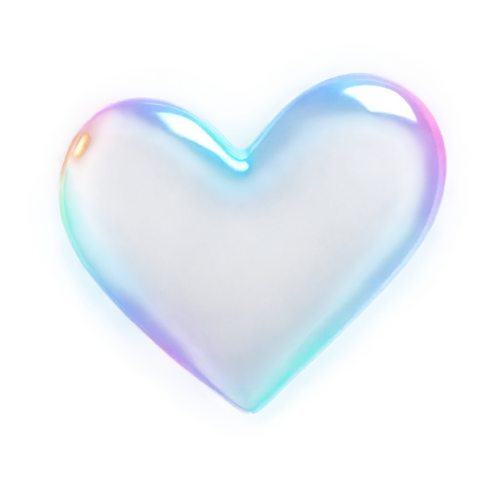 Cinematic-3D-Iridescent-HeartShaped-PNG-Image-with-Holographic-Surface