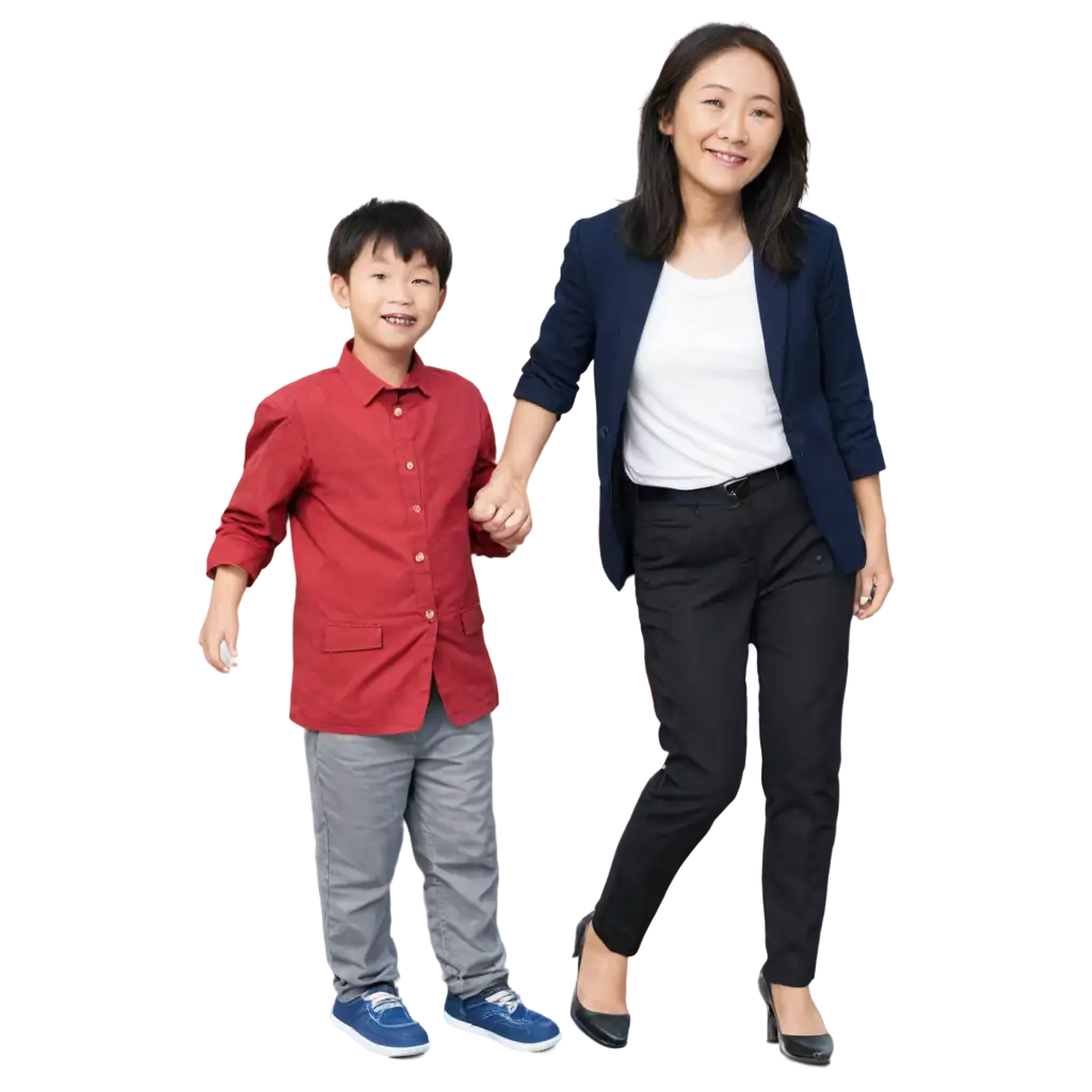 Chinese-American-Boy-with-His-Chinese-Mother-PNG-Image-for-Diverse-Applications