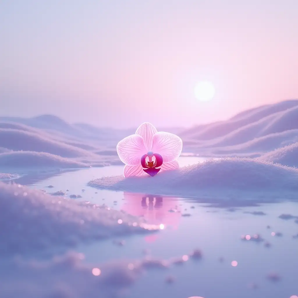 Tranquil-Orchid-Flower-Artwork-for-Emotional-Piano-Music