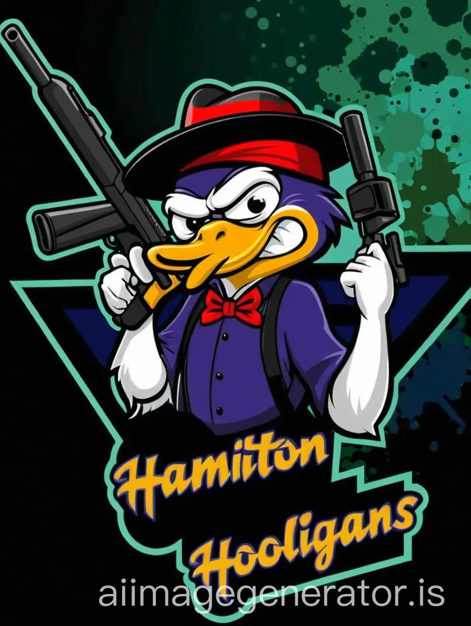 similar to this logo Hamitton Hooligans is the name of logo and its paintball team logo