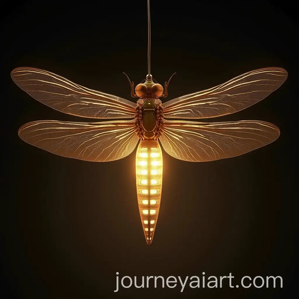 DragonflyInspired-Chandelier-with-WingShaped-Design