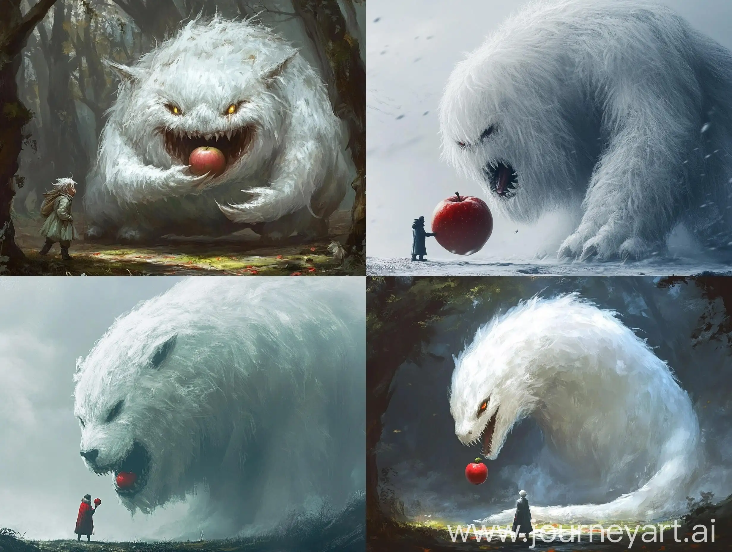 Discovery-of-a-Mysterious-White-Creature-Being-Fed-an-Apple