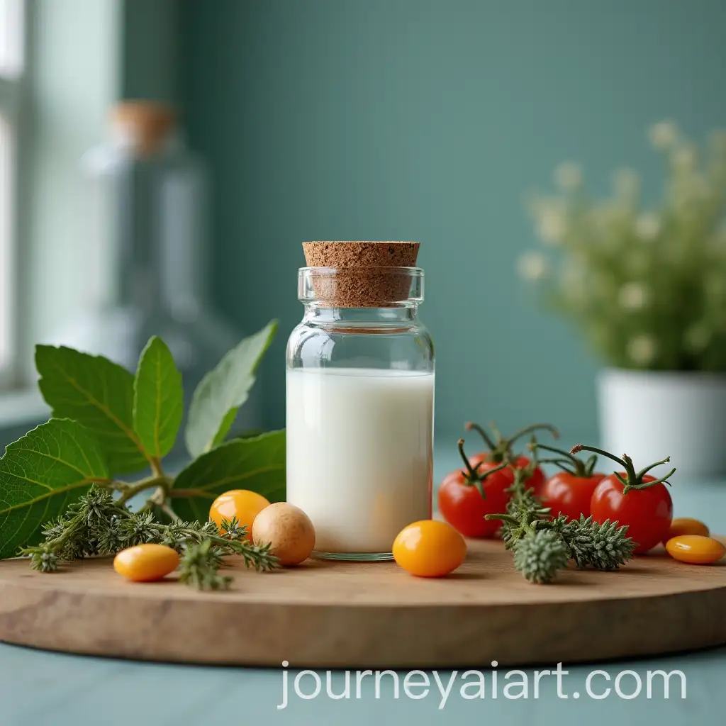 Bottle-of-Medicine-Surrounded-by-Healing-Herbs-in-a-Laboratory-Setting