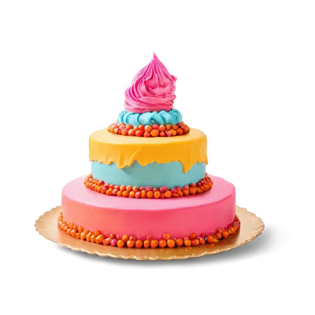 Vibrant-Cake-PNG-Image-with-Professional-Shadow-for-HighQuality-Visual-Use