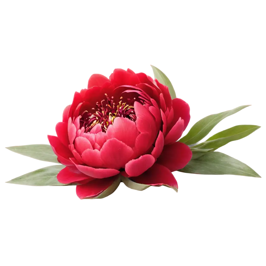 HighQuality-PNG-of-a-Lush-Red-Peony-Flower-in-CloseUp-for-Versatile-Digital-Applications