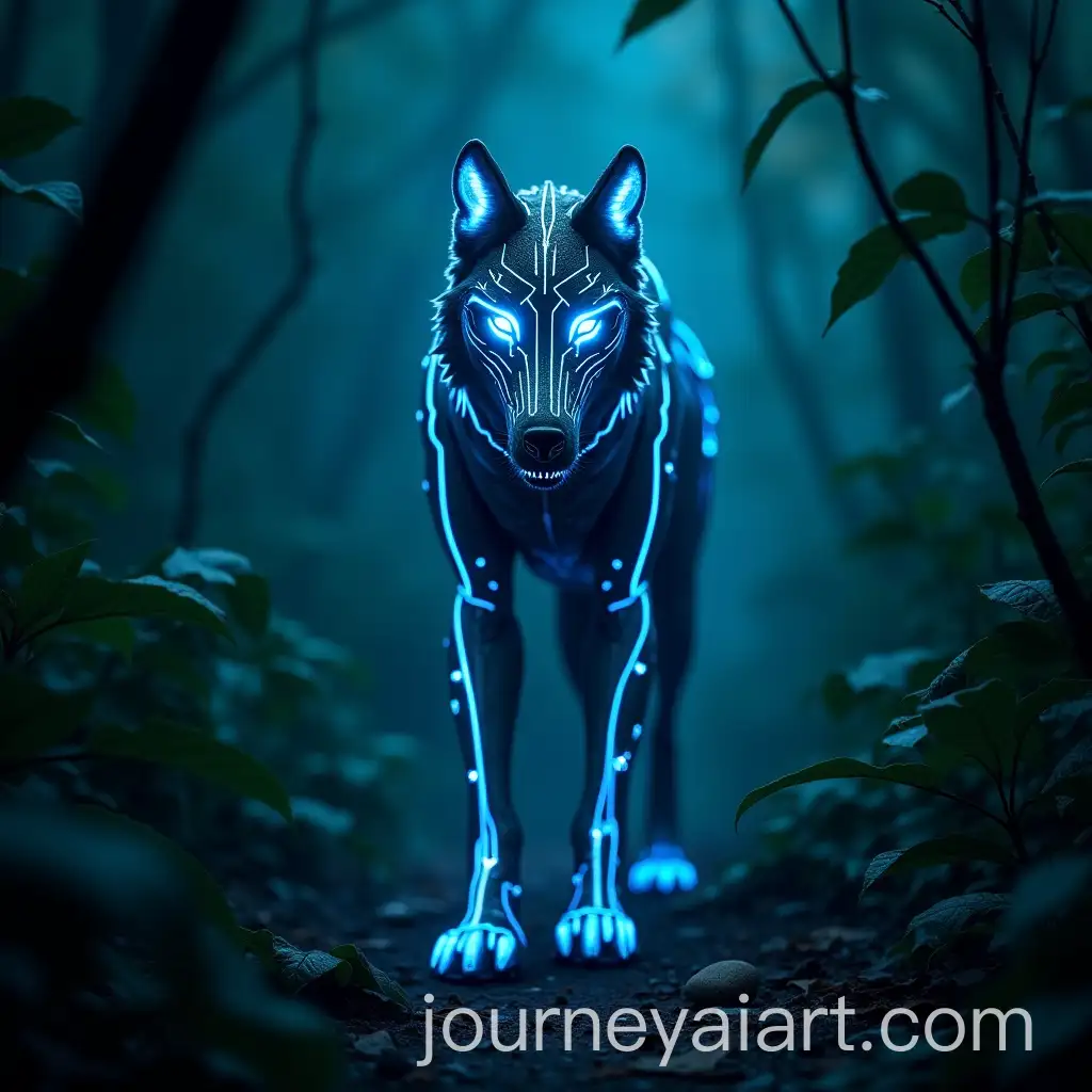 Futuristic-Mechanical-Wolf-in-NeonGlowing-Jungle