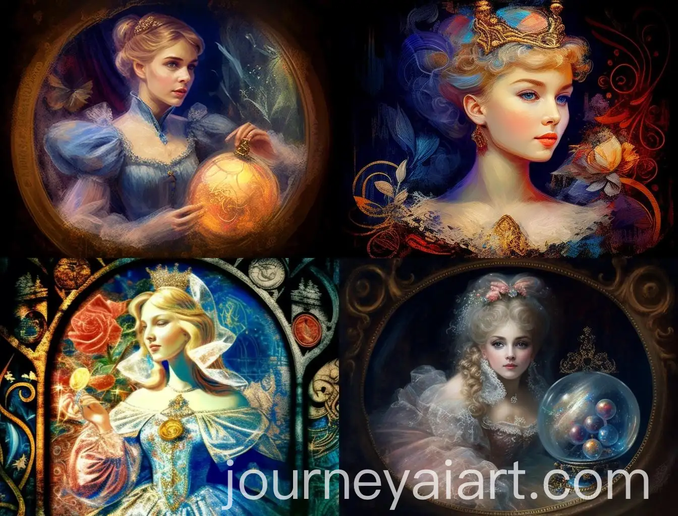 Surreal-Cinderella-Portrait-with-PierreAuguste-Renoir-Motifs