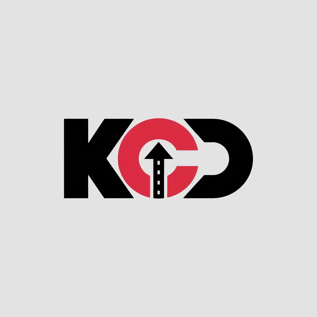 LOGO-Design-for-KCD-Minimalist-Road-Arrow-Circle-in-Red-with-Clear-Background