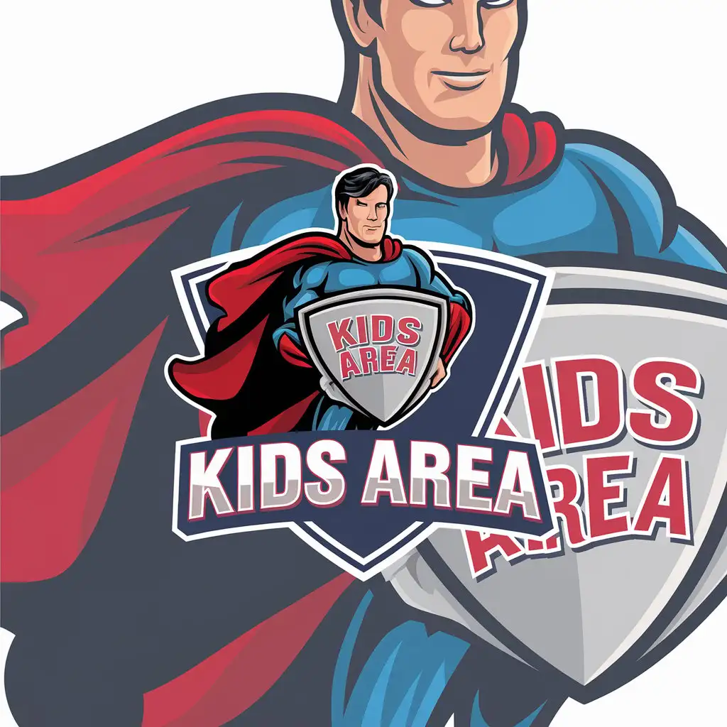 LOGO-Design-For-Kids-Area-Superheroes-Theme-with-Clear-Background