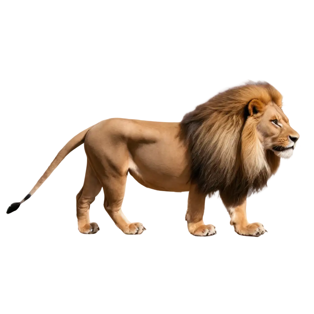 3D-Realistic-Lion-with-Long-Mane-PNG-HighQuality-Image-for-Various-Uses