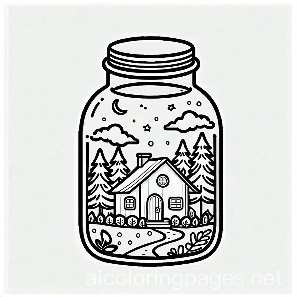 Cozy-Home-in-a-Glass-Jar-Coloring-Page-for-Kids