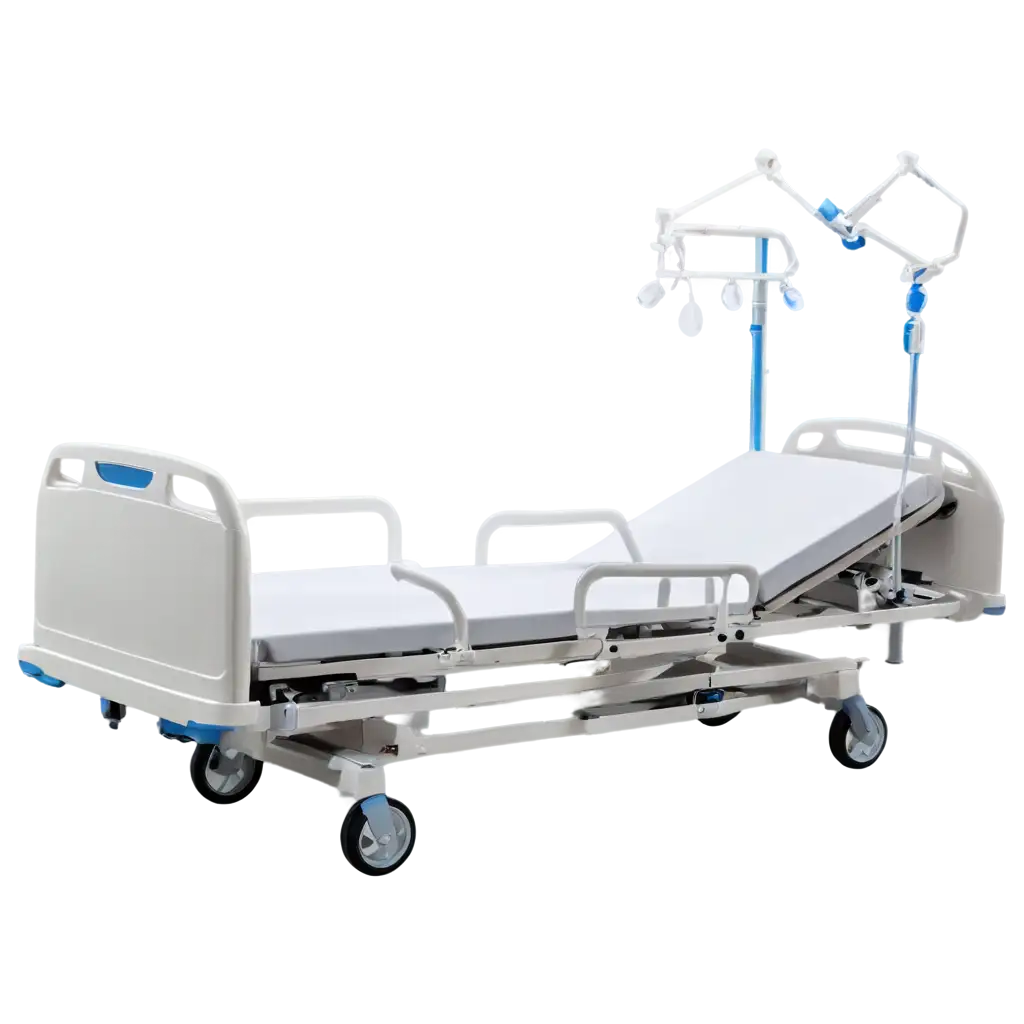 HighQuality-Motorized-Hospital-Bed-PNG-Image-for-Enhanced-Medical-Visuals