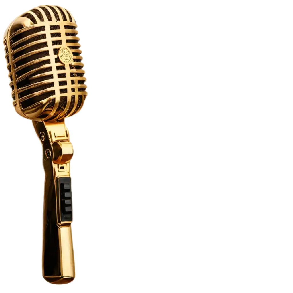 Golden-Microphone-PNG-Image-for-HighQuality-Visuals