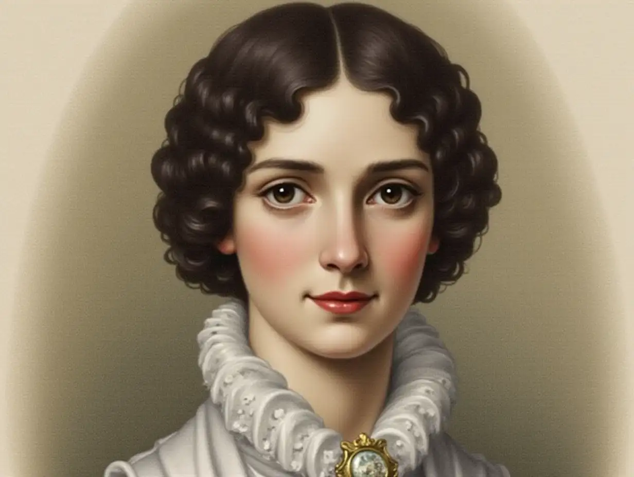 portrait of Elizabeth Barrett Browning