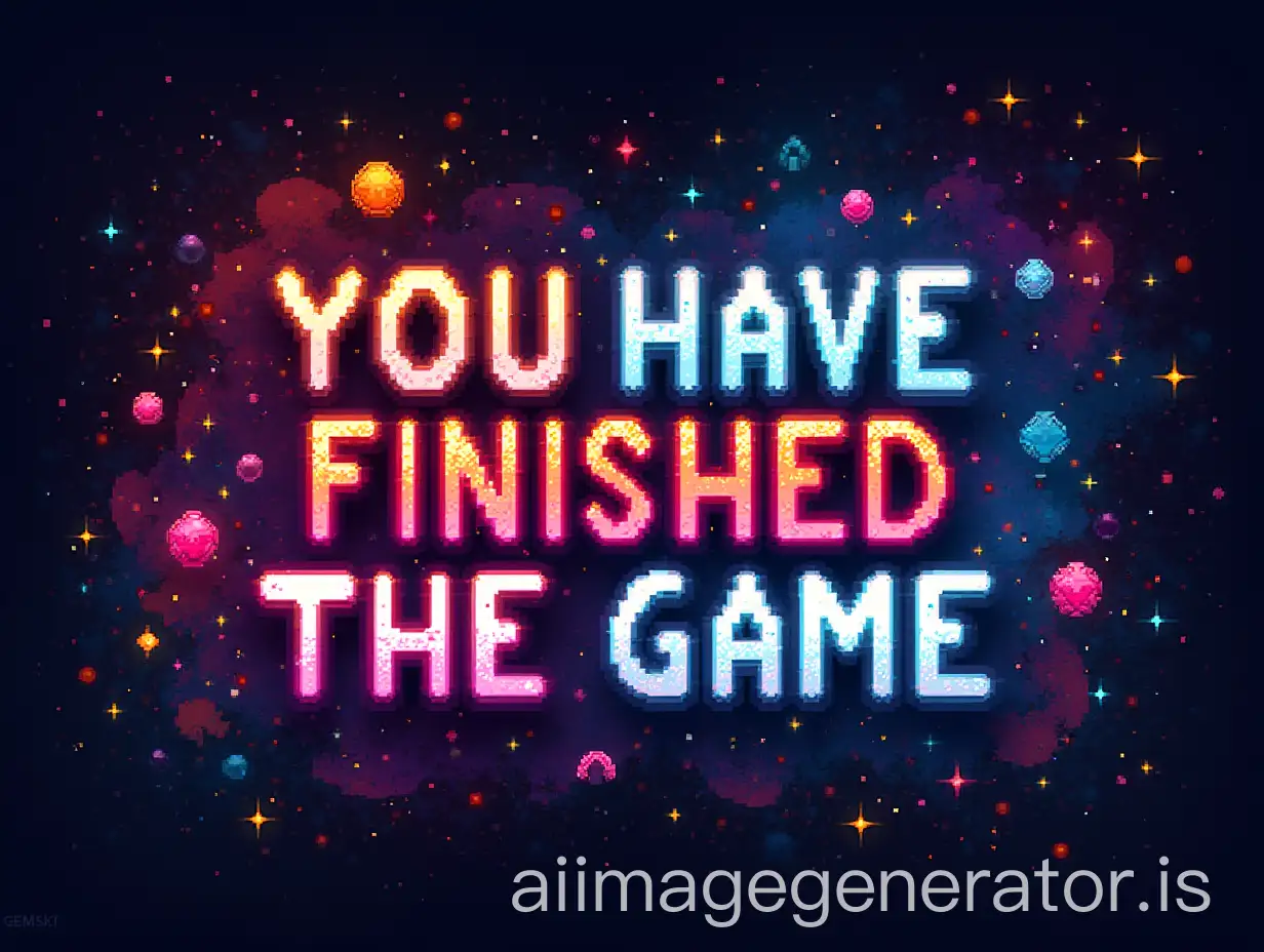 Colorful-Pixel-Art-You-Have-Finished-the-Game-Text-in-Retro-Style