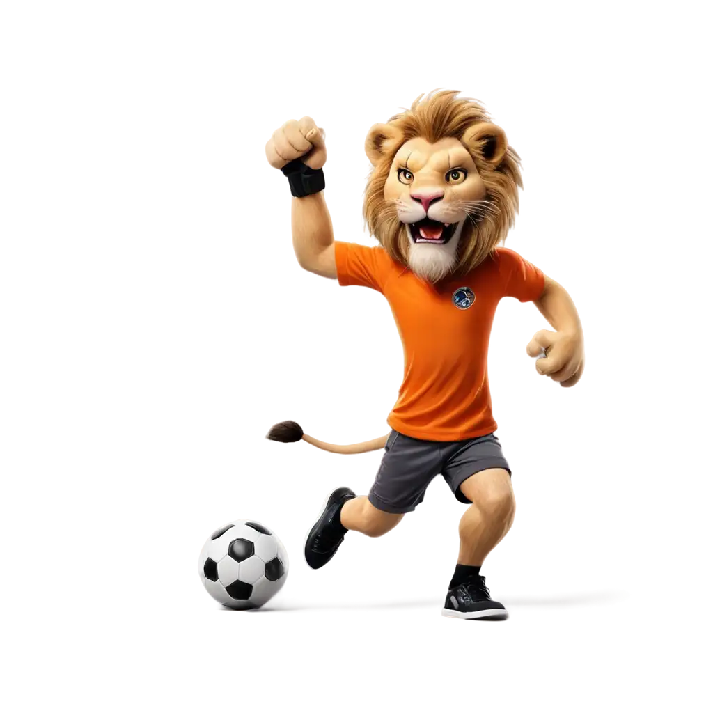 Lion-Playing-Soccer-in-a-Crowded-Sports-Hall-HighQuality-PNG-Image-for-Digital-Art-and-Marketing