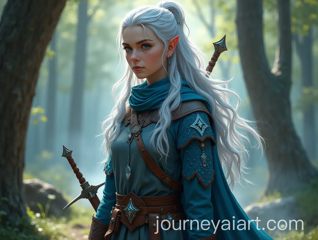 Wood-Elven-Mage-in-Sunlit-Forest-with-Magical-Aura