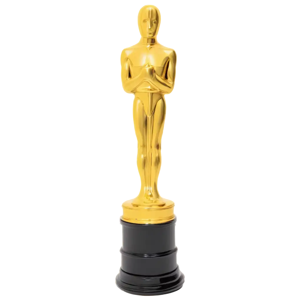 colored oscar's trophy