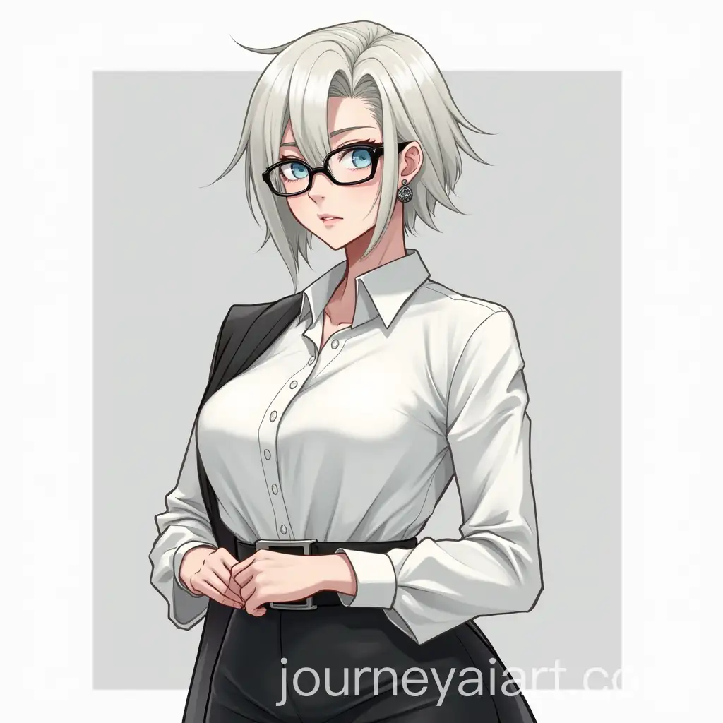 Elegant-Businesswoman-with-Ash-White-Hair-and-Azure-BlueAI-Image-Prompt-Expansion-Eyes