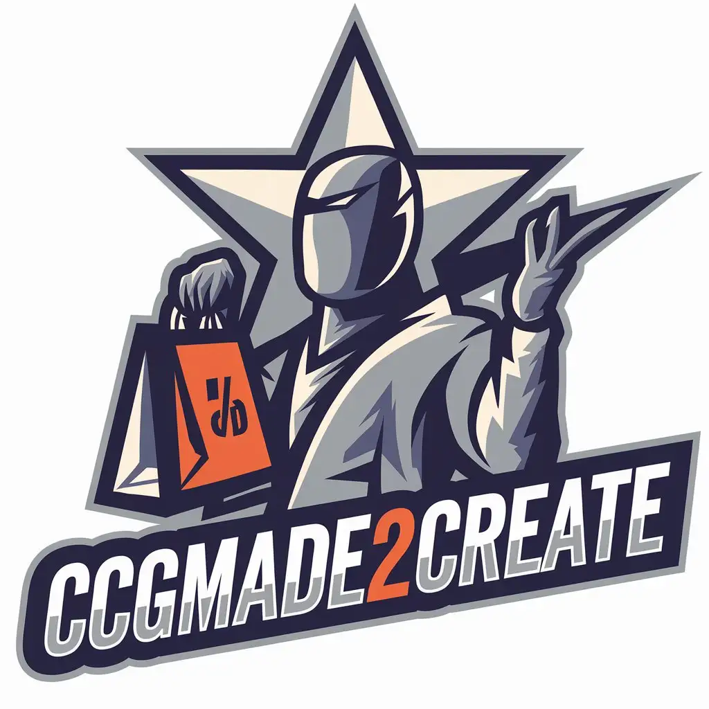 LOGO Design for CCGMADE2CREATE Starhead Figure Selling with Modern Retail Appeal