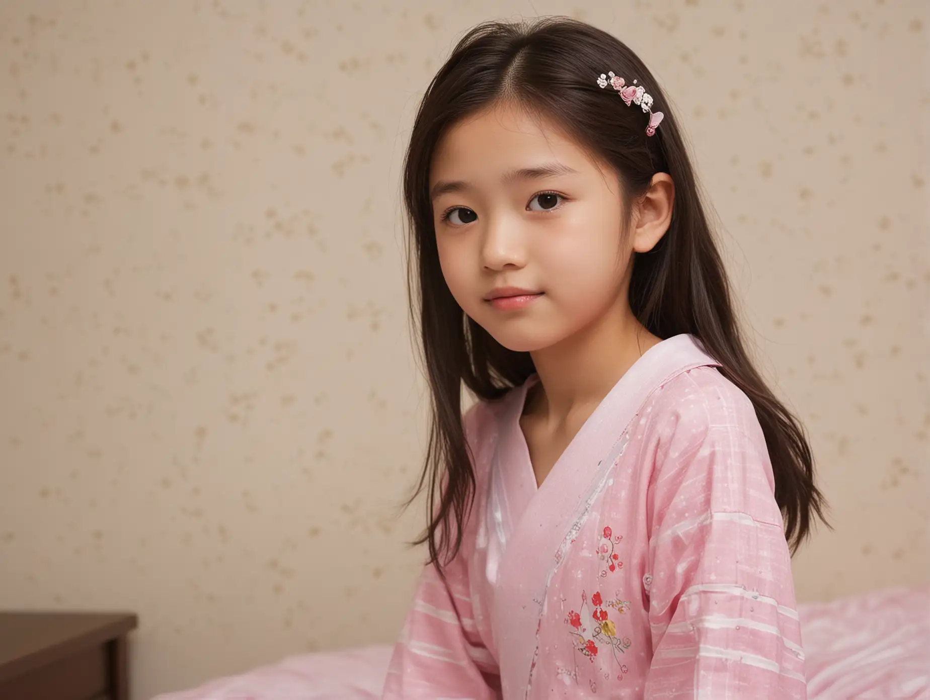 Adorable-11YearOld-Japanese-Girl-in-Her-Cozy-Room