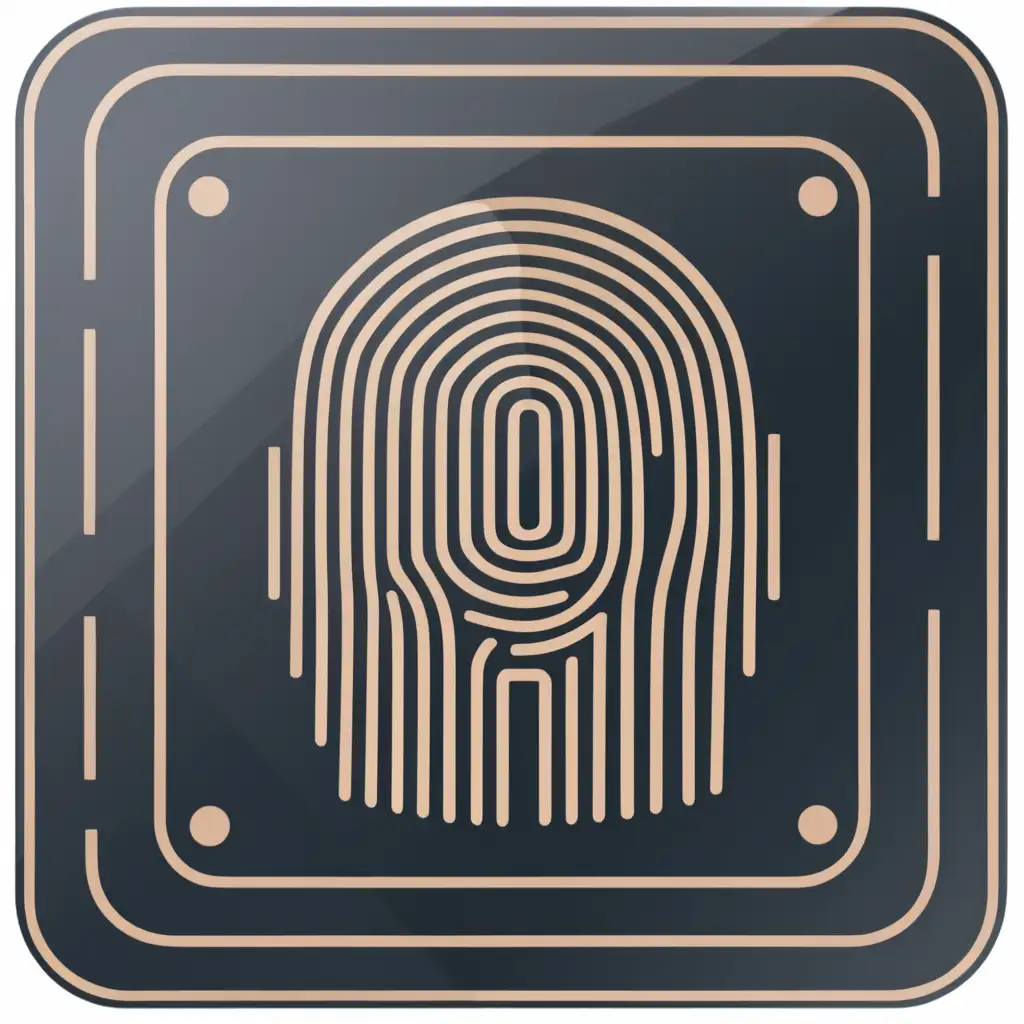 icon for fingerprint module in home intrusion permit management module