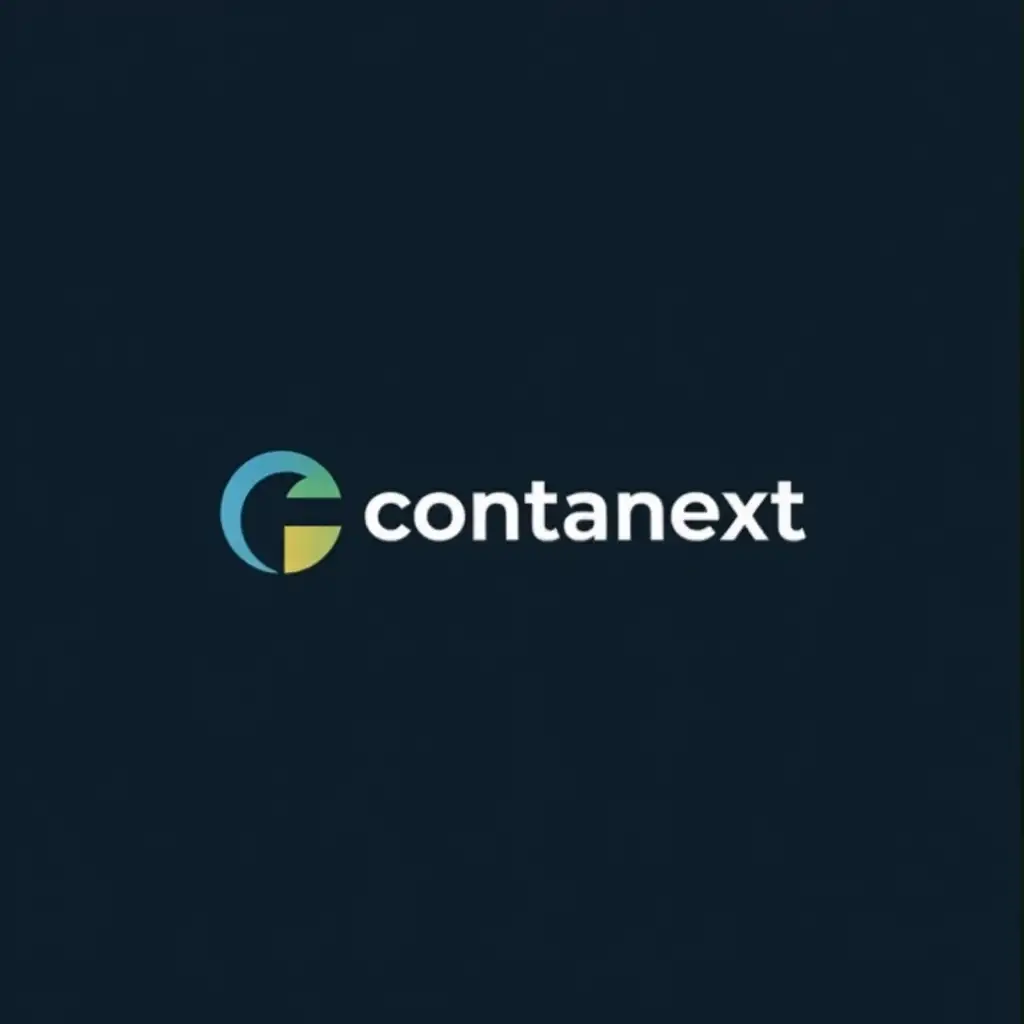 I need a logo with the word contanext, that conveys the idea of advanced use of accounting practices and looks modern and minimalistic