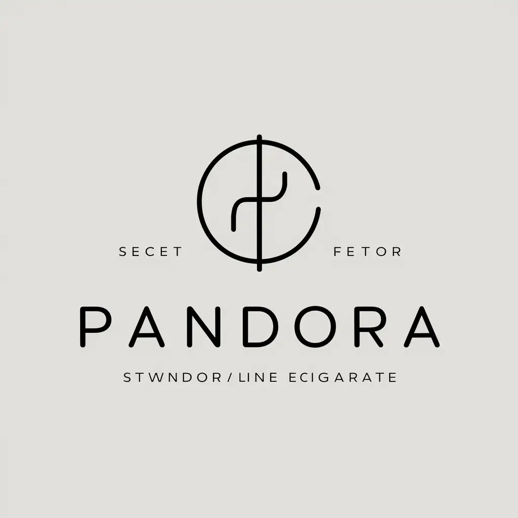 LOGO-Design-For-Pandora-Minimalist-Line-Art-for-ECigarette-Industry