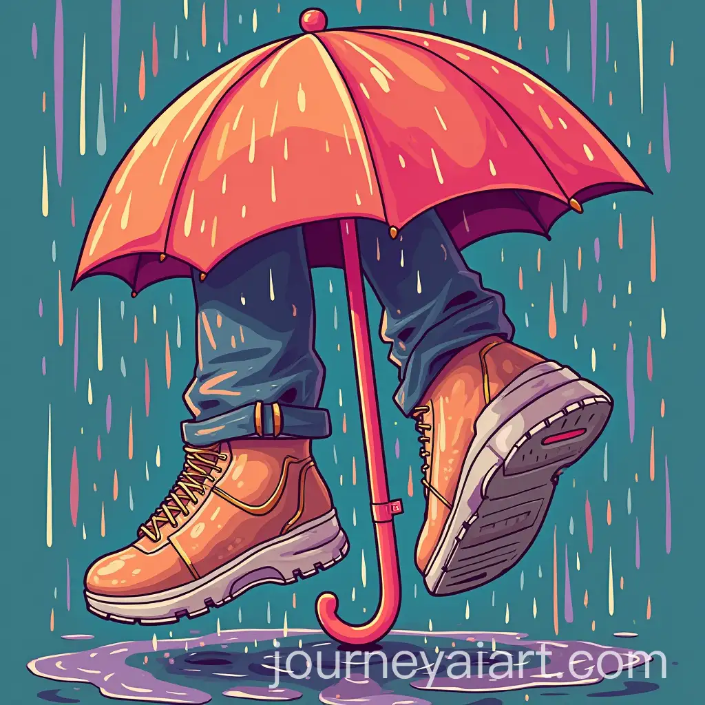 Trendy-YouthAI-Image-Prompt-Expansion-Monsoon-Poster-Featuring-Footwear-and-Rain-Elements