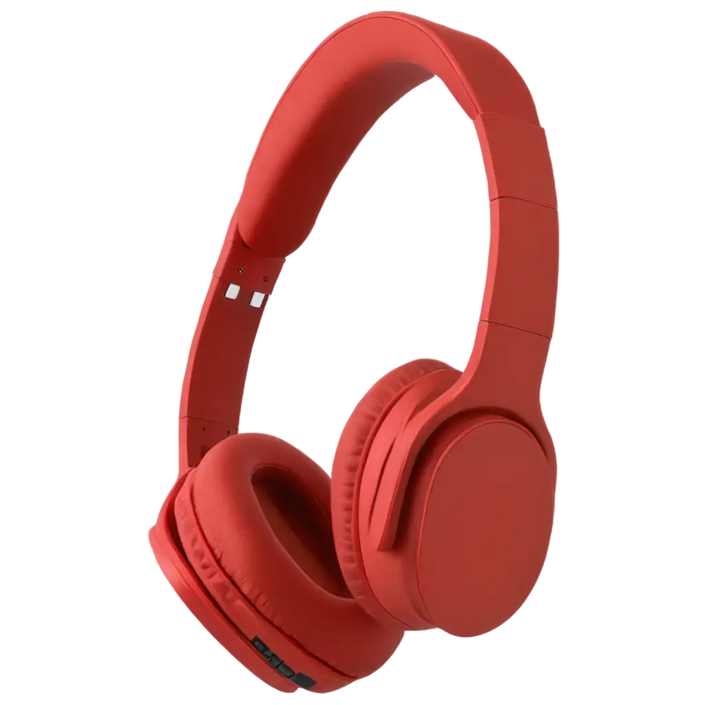 HighQuality-Wireless-Headphone-in-Red-Colour-PNG-Image-for-Enhanced-Clarity