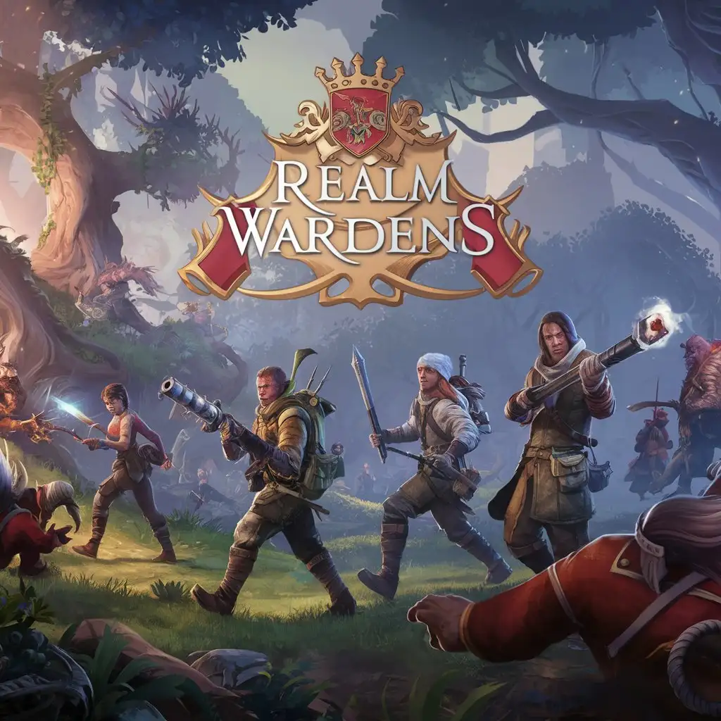 Realm Wardens Elite Mercenary and Monster Hunters in Fantasy Forest