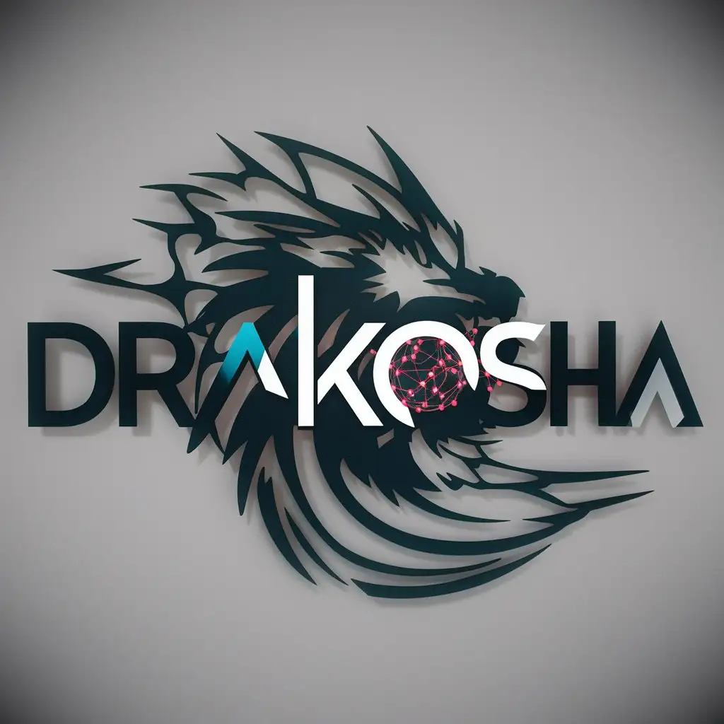 LOGO-Design-for-DRAKOSHA-Neural-Networks-Theme-with-Clear-Background