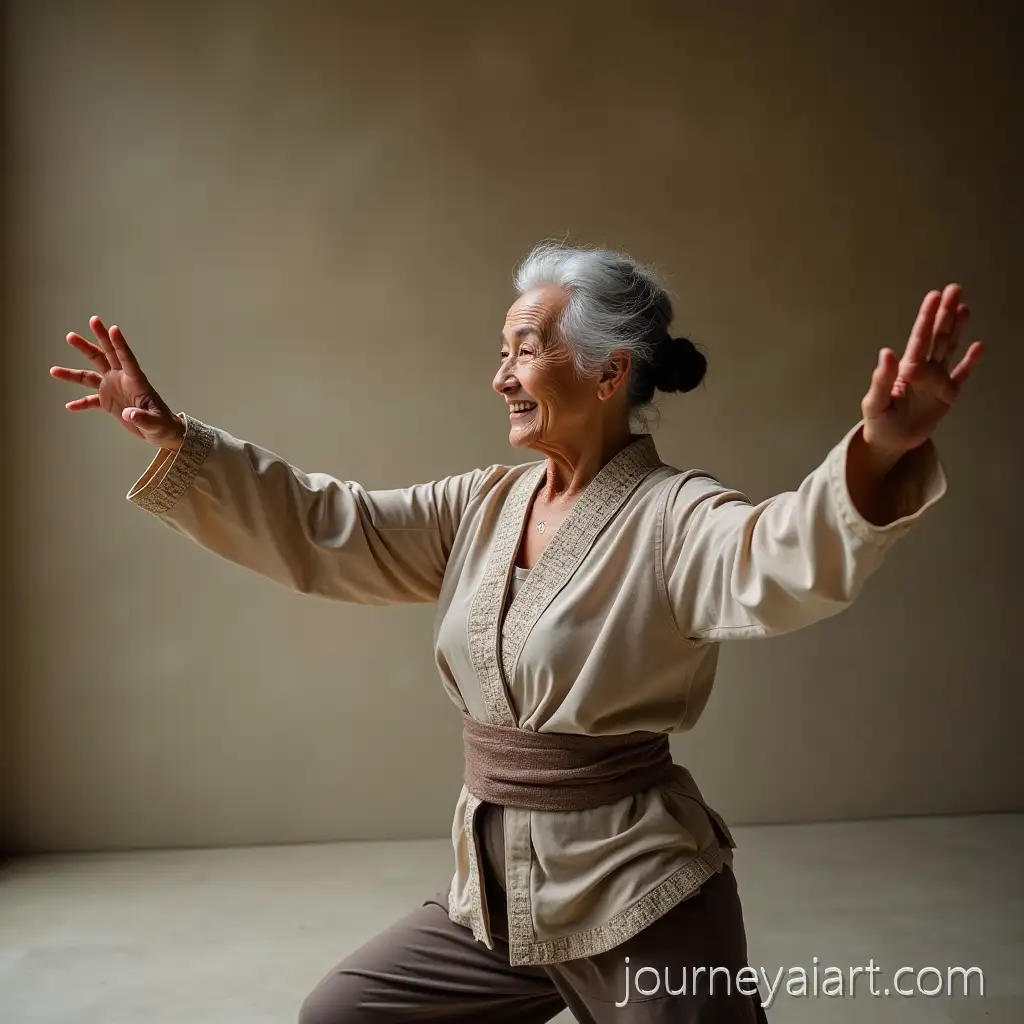 Older-Woman-PracticingQi-gong-woman-practicing-Qi-Gong-with-Tai-Chi-Ruler-in-Tranquil-Setting
