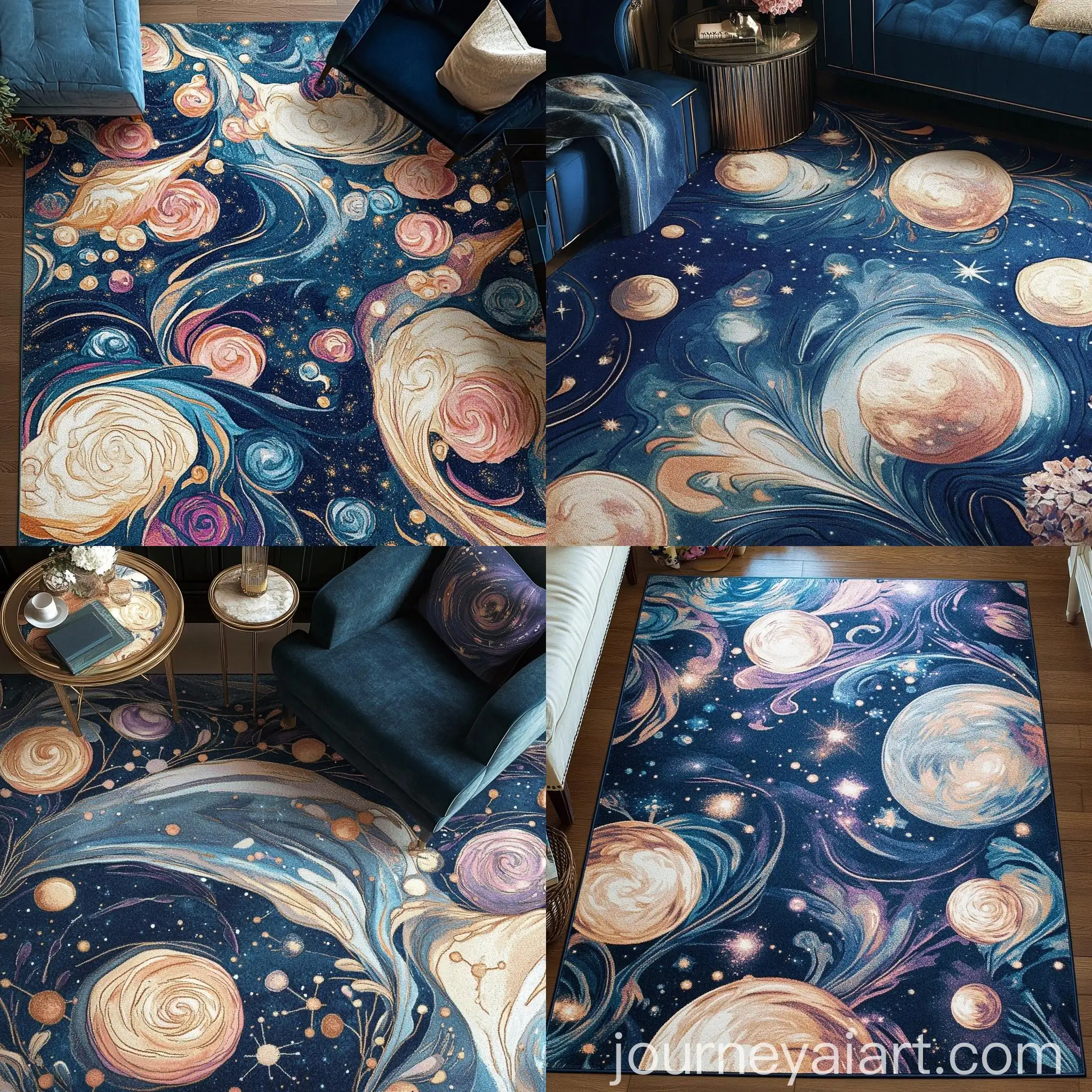 SpaceInspired-Rug-with-Holographic-Star-Patterns