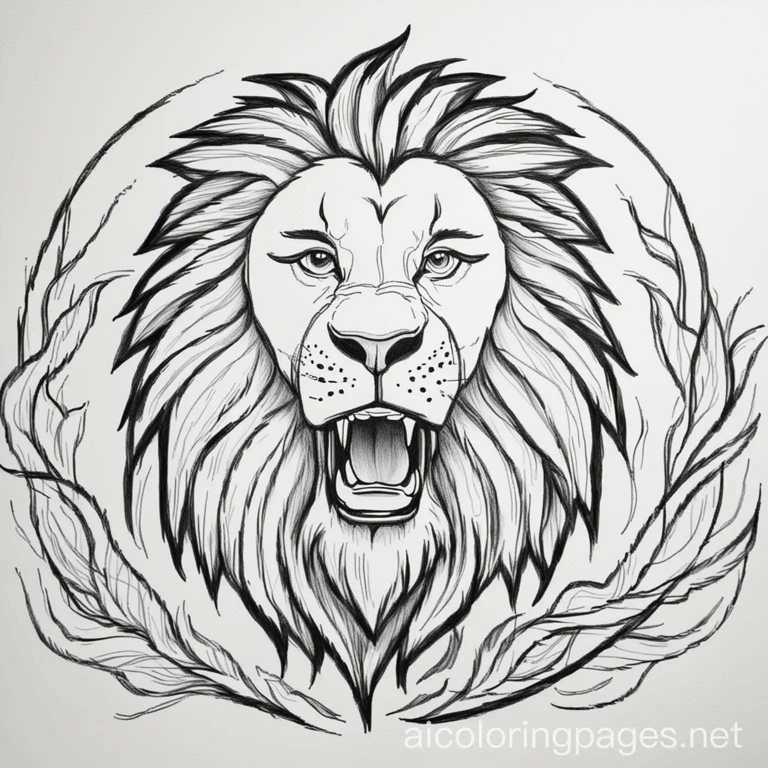 Roaring-Lion-Coloring-Page-for-Kids