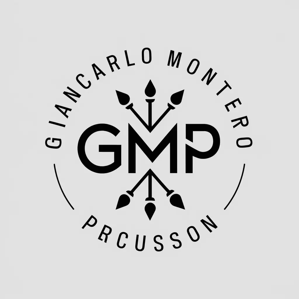 LOGO-Design-for-Giancarlo-Montero-Percussion-Modern-Typography-with-GMP-Initials-in-Music-Industry