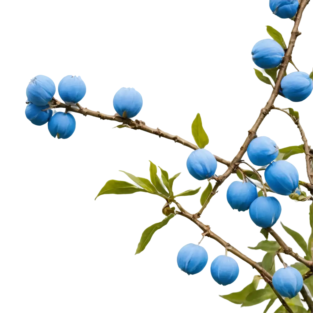 PNG-Image-SEO-AnalysisBlue-Plump-Flowers-on-a-Branch-PNG-Image-for-Stunning-Visuals