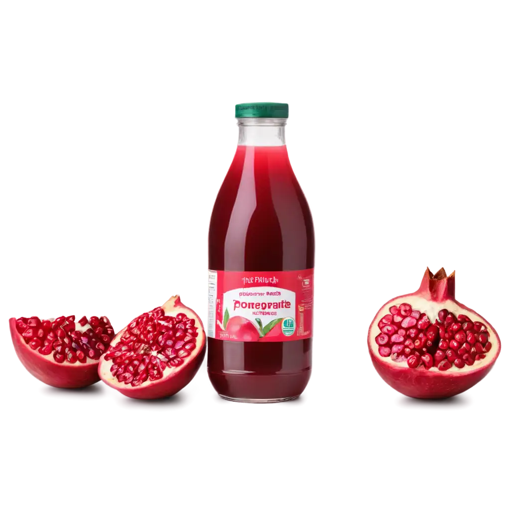 bottle of pomegranate juice