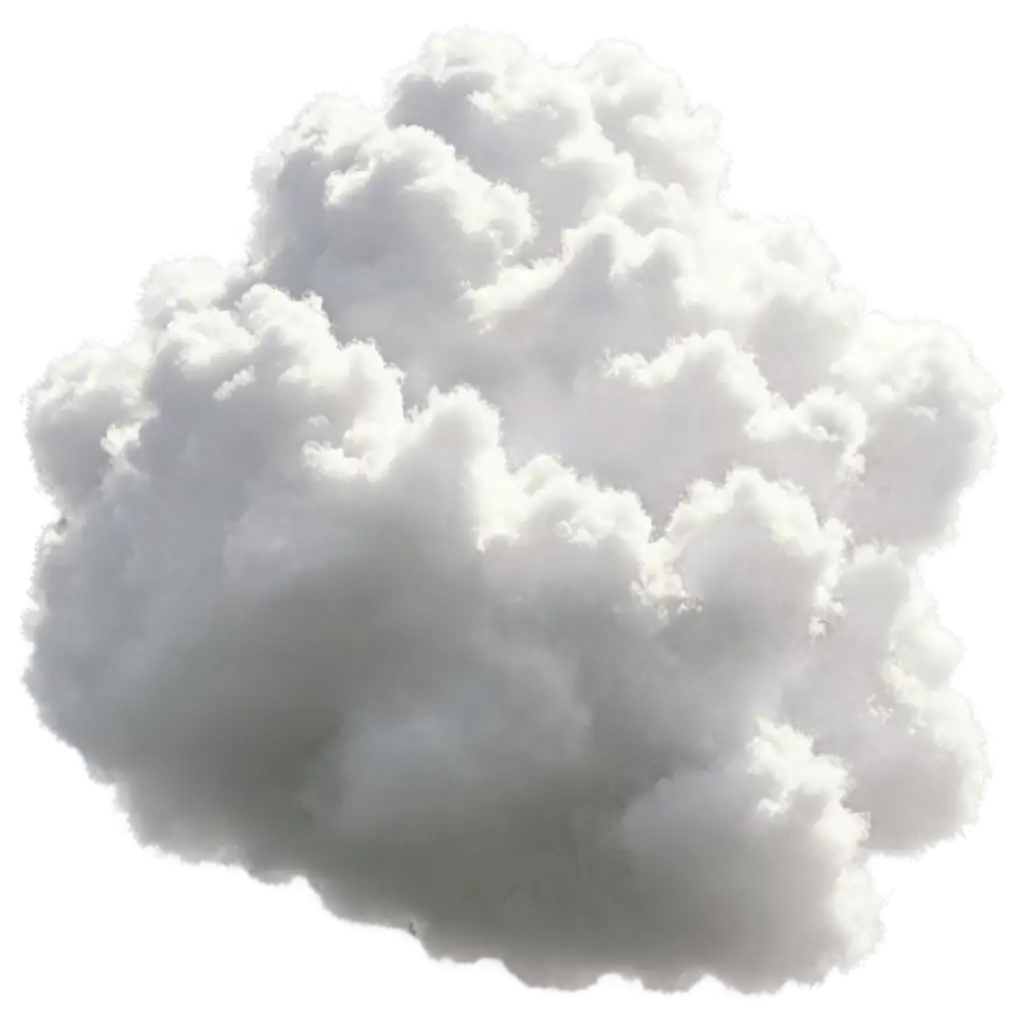 A big bright, white and fluffy cloud, png format.