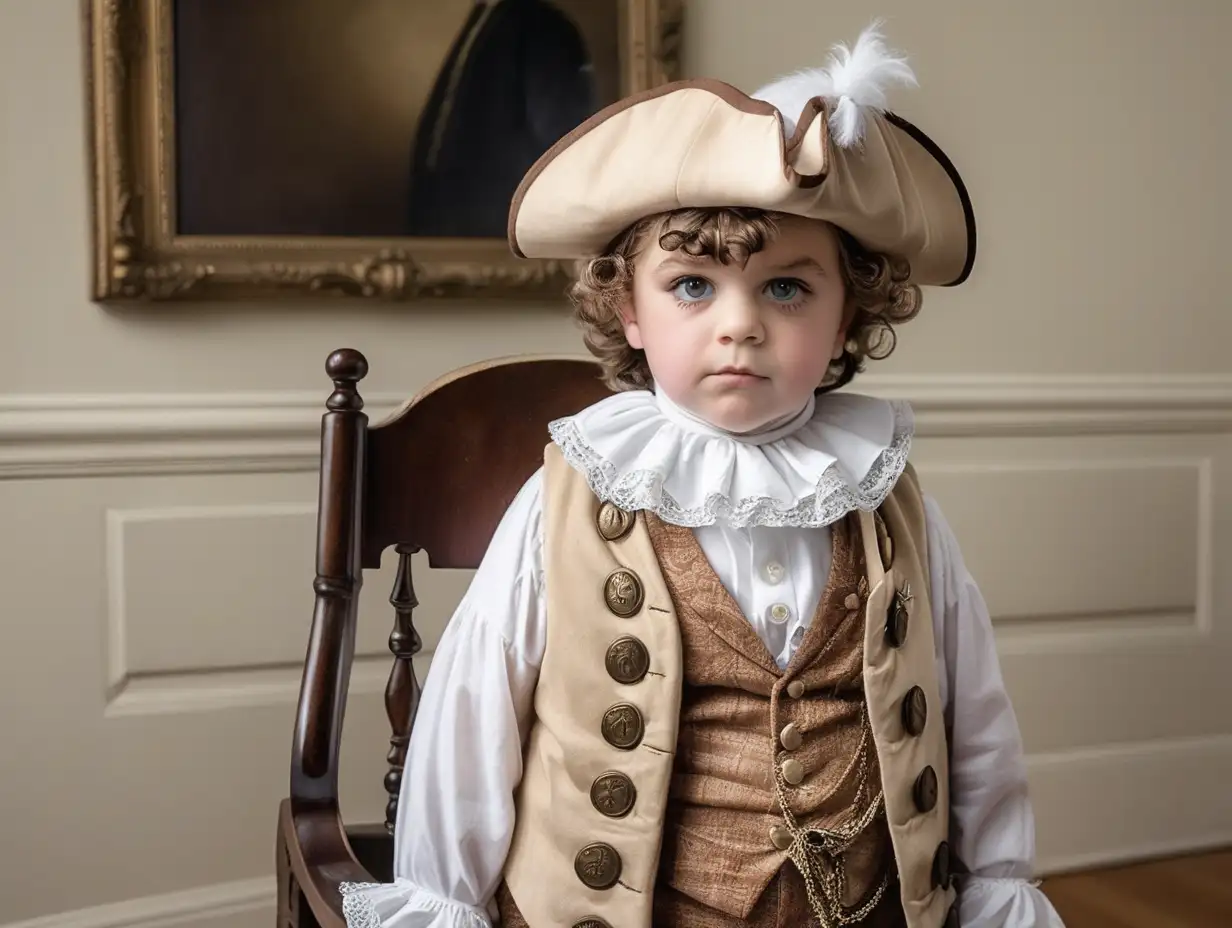 Child in Historical United States Costume