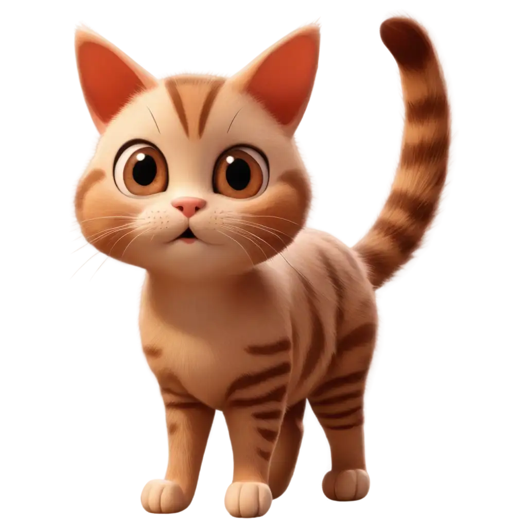 Animated-Brown-Cat-PNG-Image-for-Versatile-Digital-Use