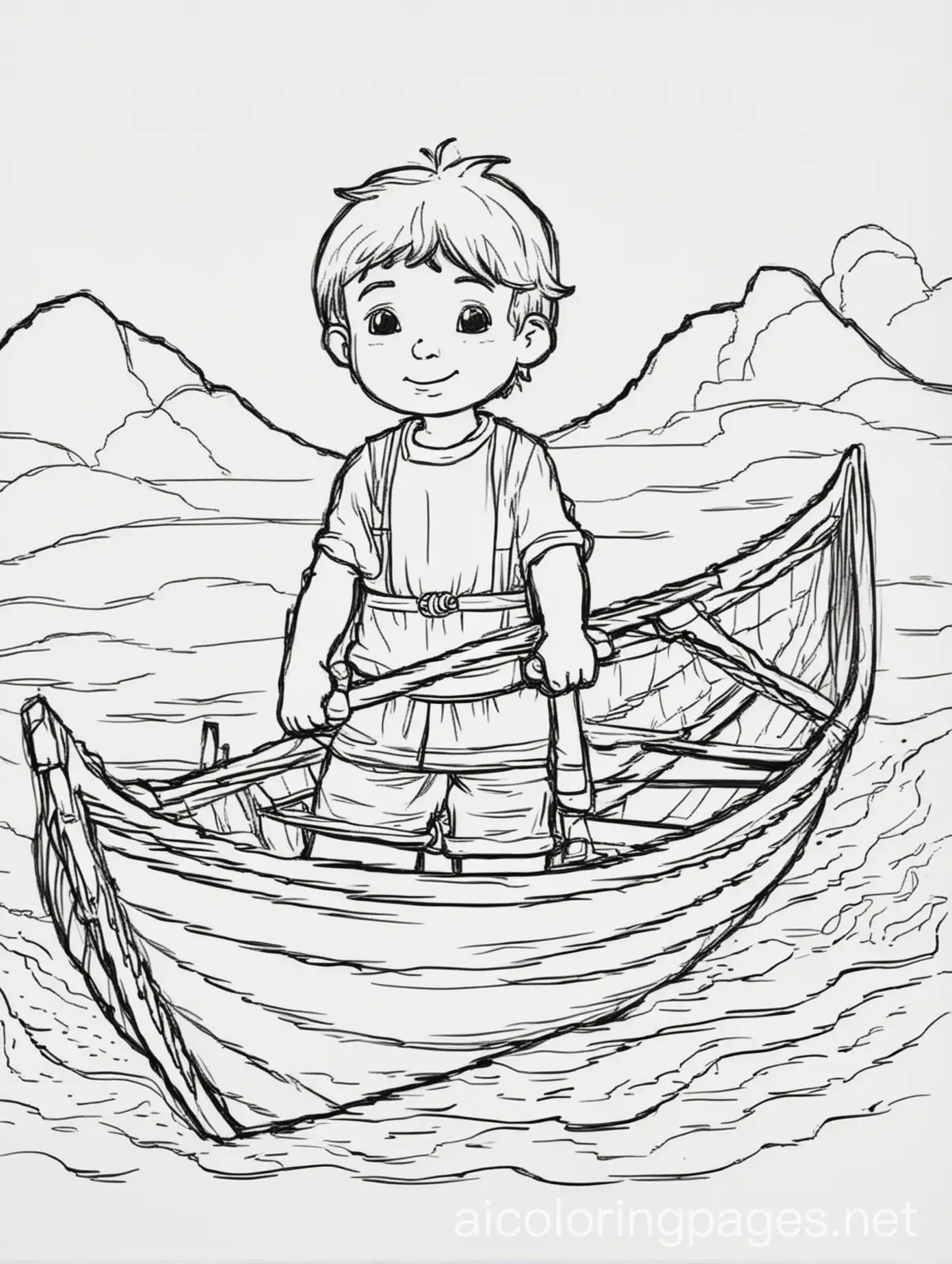 Boy-Rowing-Boat-Coloring-Page-Simple-Line-Art-for-Kids