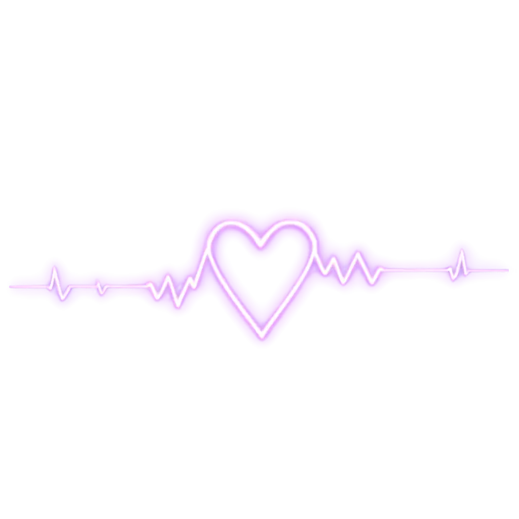 Heart-to-Electrocardiogram-Transition-PNG-A-Creative-Visualization-of-Life-and-Rhythm