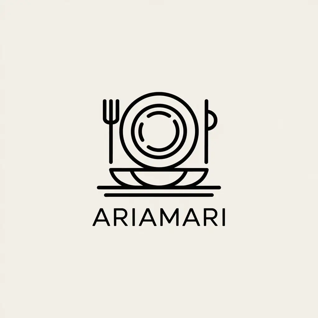 LOGO-Design-for-AriaMari-Minimalist-Crockery-Dinnerware-with-Elegant-Touch-for-Home-Family-Industry