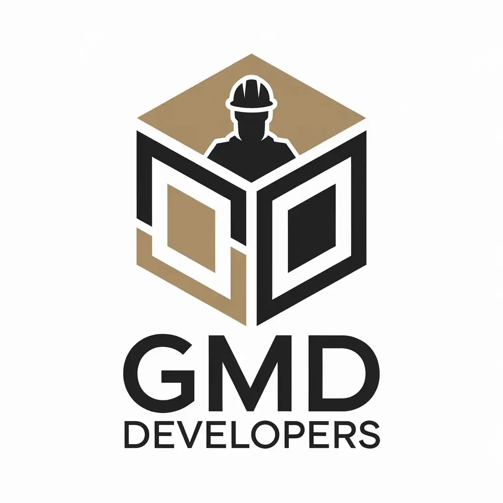 LOGO Design for GMD DEVELOPERS Vector Box Symbol for Construction Industry