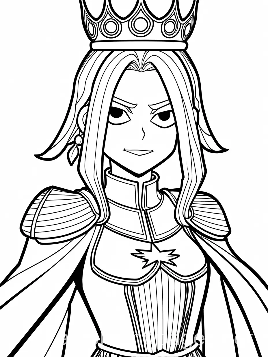 All-Might-from-My-Hero-Academia-Dressed-as-a-Princess-Coloring-Page-for-Kids